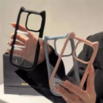 Cute Cat Ear Transparent Phone Case – Simple Protective Cover - Image 2