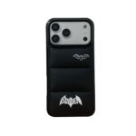 Bat Logo Shockproof Puffer Style Phone Case for iPhone - Image 7