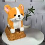 Adorable Fluffy Corgi Dog Plush Toy