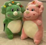 Cute Triceratops Dinosaur Plush Toy Stuffed Animal - Image 2