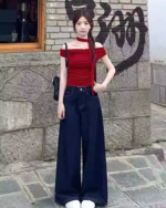 High Waist Wide Leg Jeans for Women - Image 4