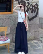 High Waist Wide Leg Jeans for Women - Image 2