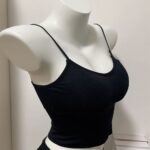 Korean Style Removable Pad Slim Fit Crop Cami Tank Top - Image 8