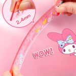 Kuromi Transparent Acrylic Ruler – Cute Straight Ruler for Students - Image 2