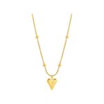 Beaded Snake Chain Heart Pendant Necklace for Women - Image 13